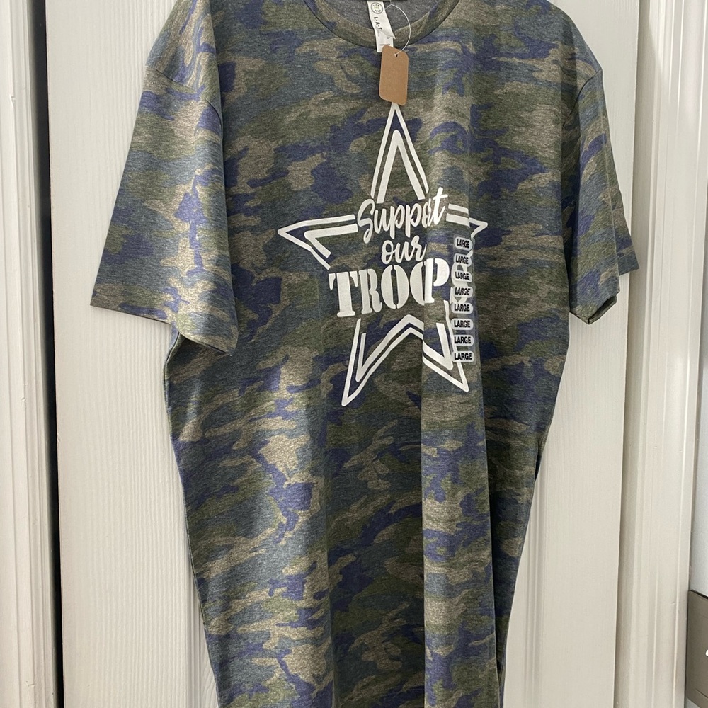 Brand new support the troops tshirt